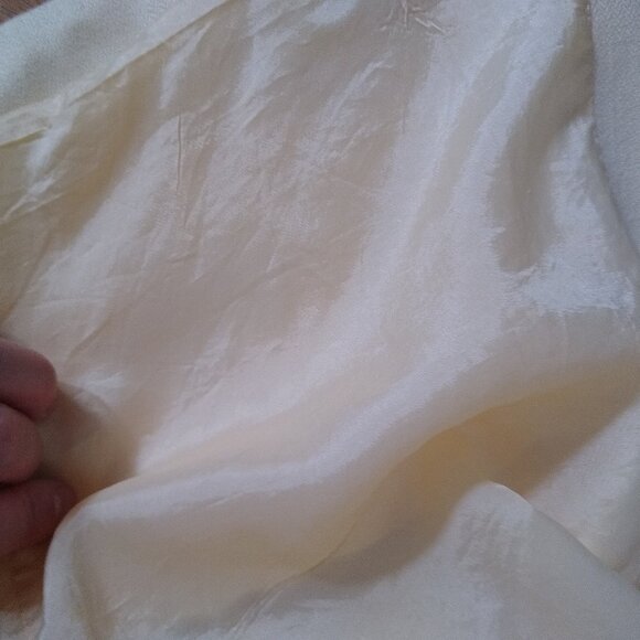 Cleo Cream blazer with shoulder pads size 12 Made in Canada - Picture 9 of 13